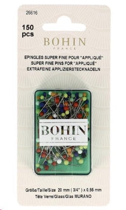 Bohin Super Fine Pins for Applique (150 pcs)