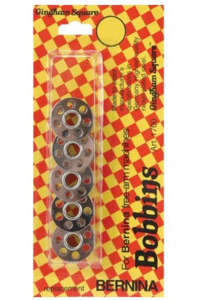 Bernina Gingham Square Metal Bobbins (5 pk)
