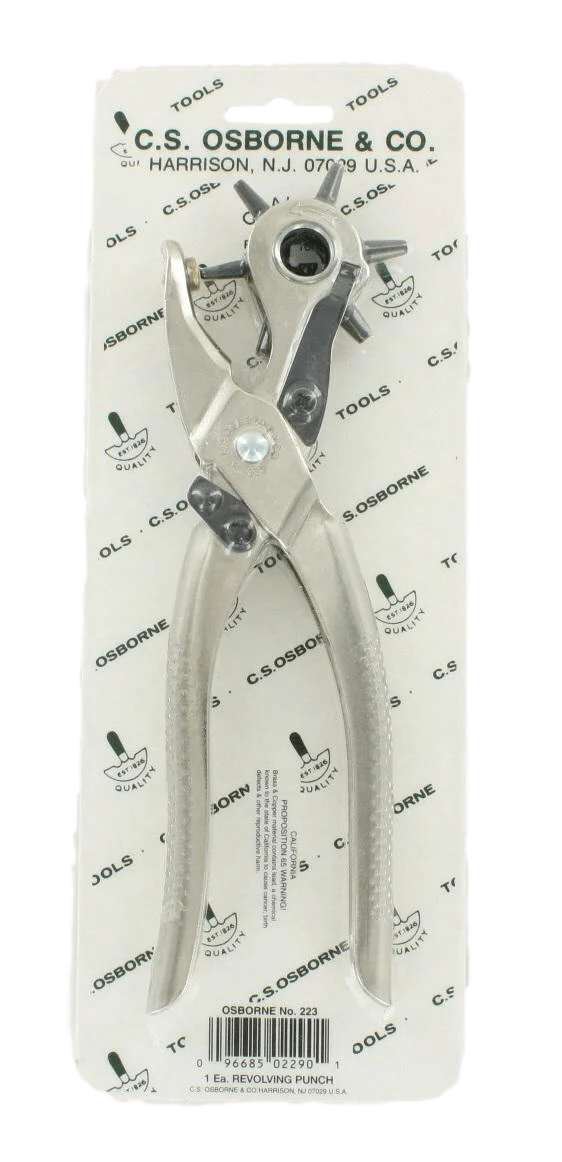 C.S. Osborne Revolving Leather Hole Punch