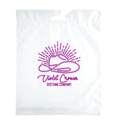 Clear Printed Die Cut Handle Shoe Bags