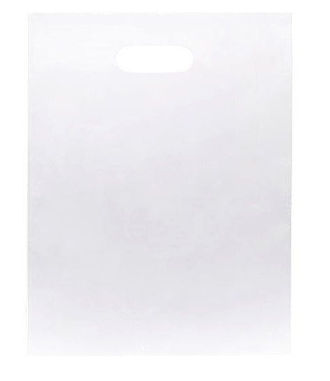 Clear Die Cut Handle Plastic Shoe Bags, Qty 10