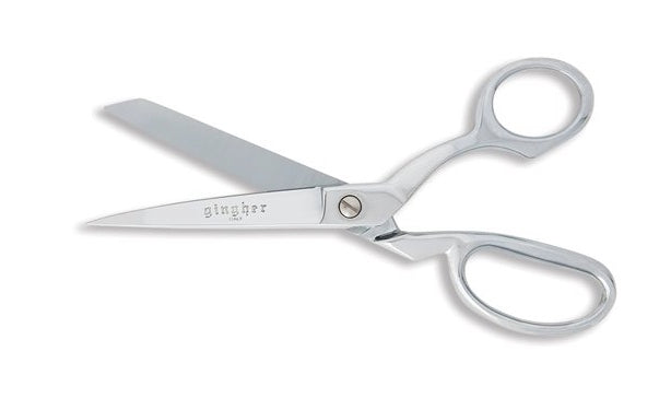 GINGHER,Gold Handle Knife Edge Bent Shears 8