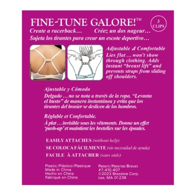 Braza Fine Tune Galore - Adjustable Racerback Bra Clip