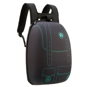 ZIPIT Shell Backpack, Black & Teal