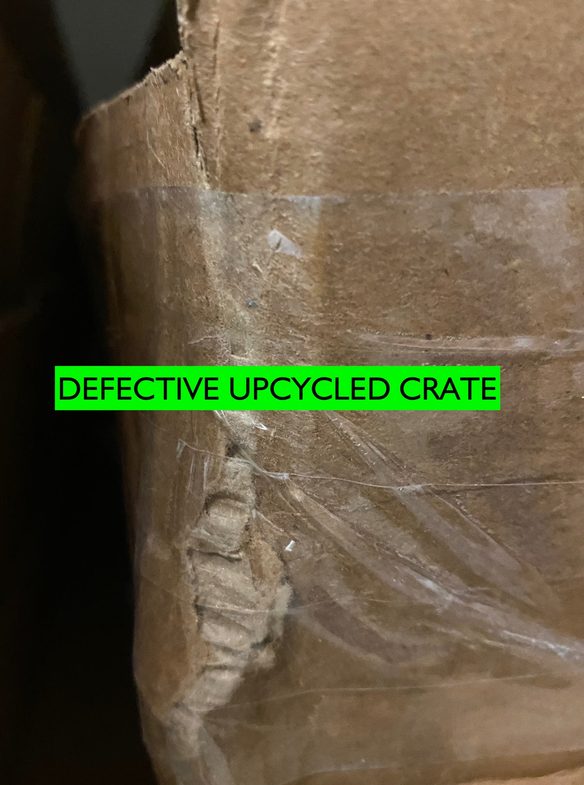 We carry upcycled/used E and D crates for resale. Most of our used crates are in good shape. The crates we sell as defective have most of the damage on the lids and in particular the corners of the lids. They are usable, they just may need some thoughtful tape repair.