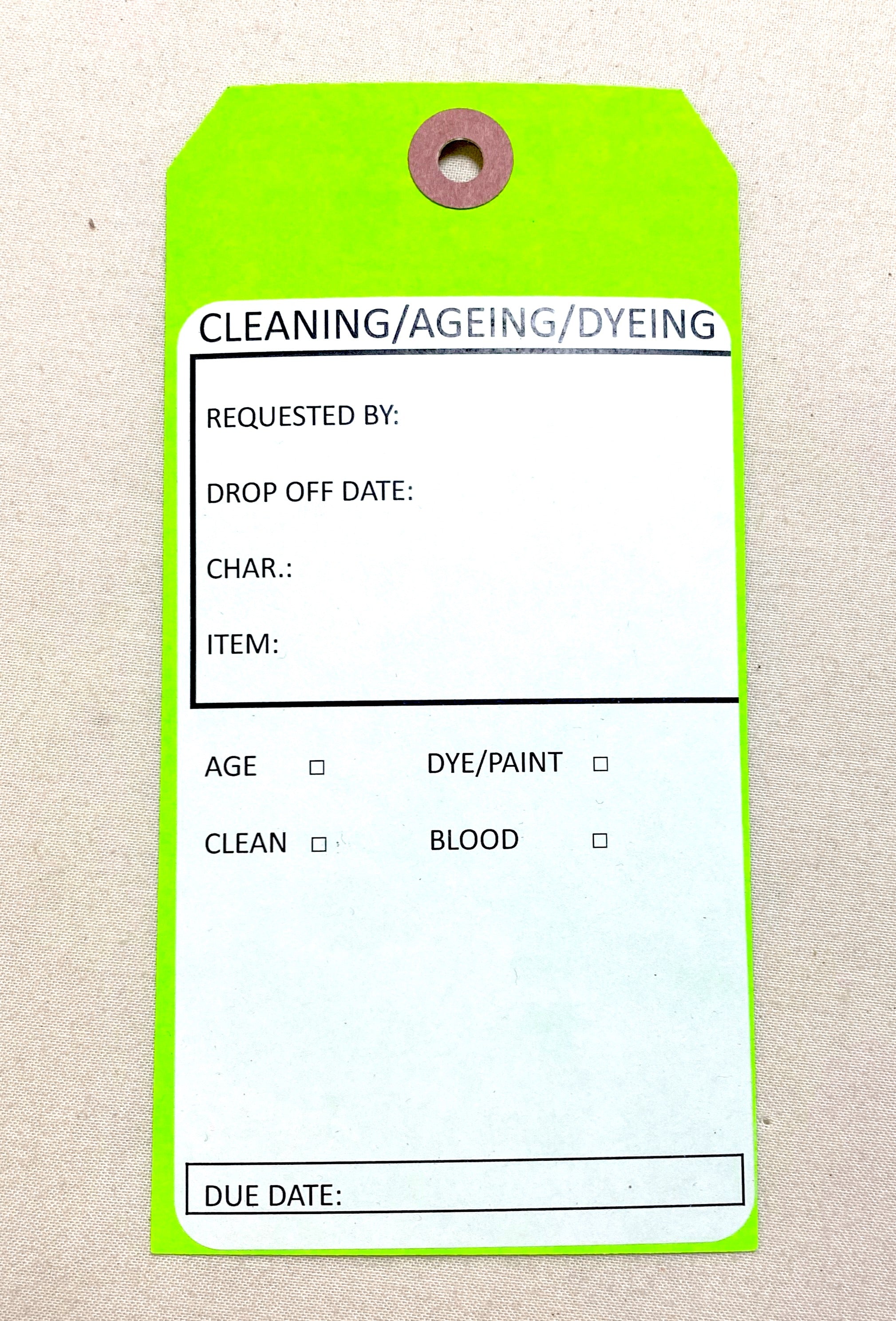 Pre-Labeled Colored Tags- 10