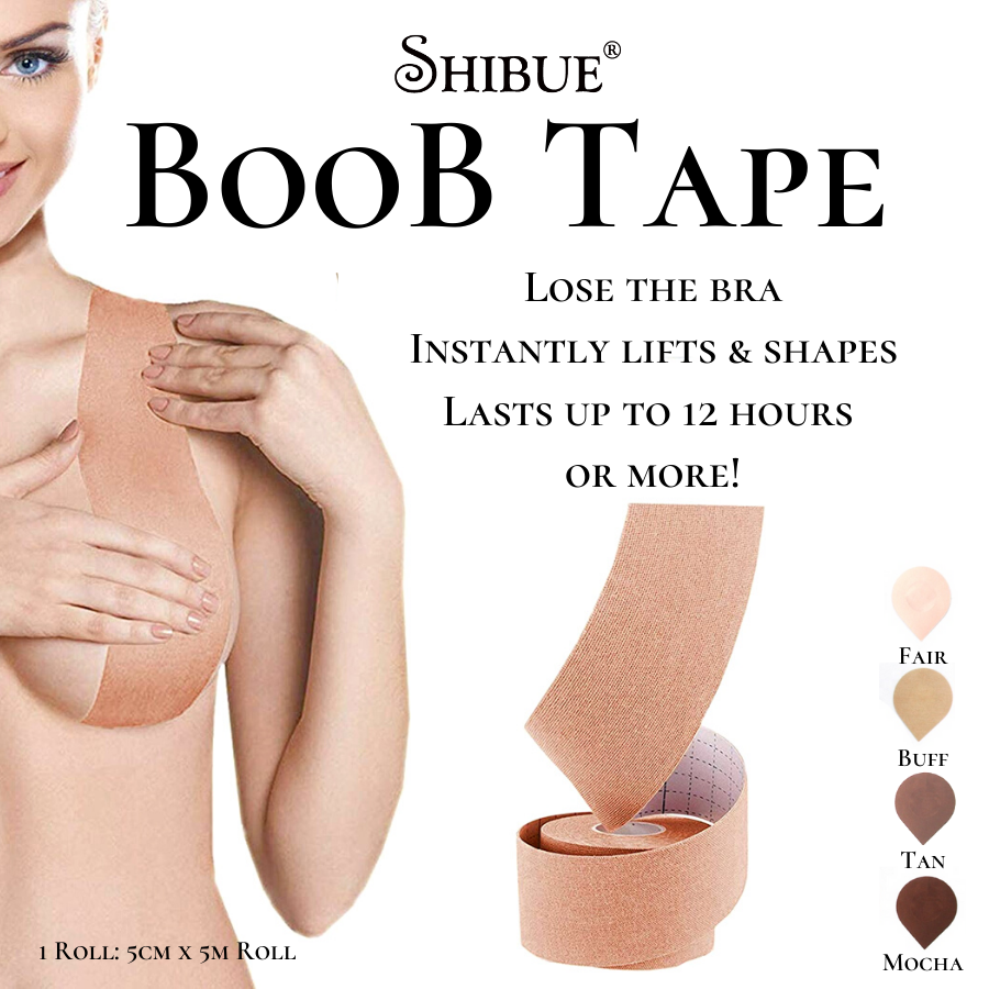 Shibue Hypoallergenic 2-Way Stretch BooB Tape