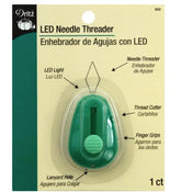 Dritz Green Needle Threader w/LED Light